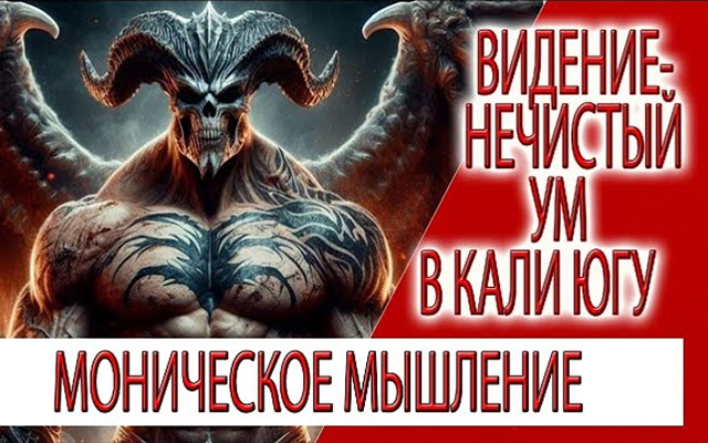 Видение - Демоническое мышление, начистый ум в кали югу