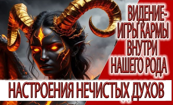 Видение - игры кармы внутри нашего рода, настроения нечистых духов