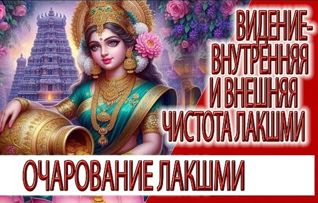 Видение - внутренняя и внешняя чистота Лакшми, совершенство Богини